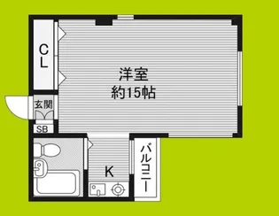 エクシード瓦町【6階】の間取り
