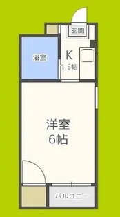 ハイツ加賀屋【2階】の間取り