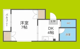 ウィステリア北島1号館【4階】の間取り