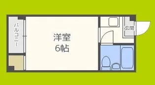 プレアール平野西【1階】の間取り