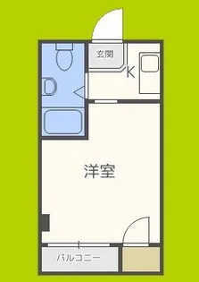 メイプルリーフ平野【4階】の間取り