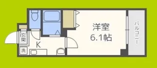 ブリストル神崎【6階】の間取り
