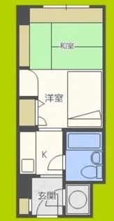 1Kの間取り画像