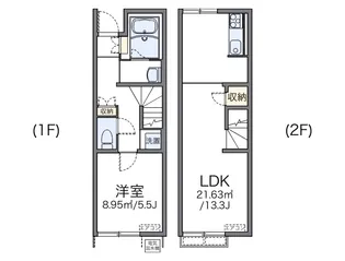 レオネクストルーポ【1階】の間取り