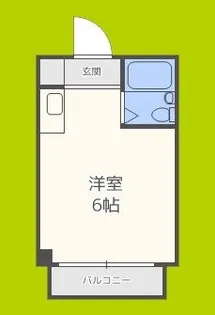 清水728ハイツ【4階】の間取り