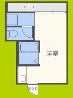 アワザビル【4階】の間取り