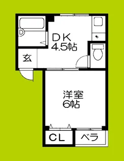 ファーストイン森ノ宮【4階】の間取り