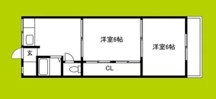 バーディハイツ【4階】の間取り