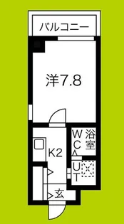 レジデンス野田阪神【4階】の間取り