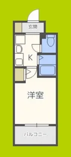 エスリード上本町北【2階】の間取り