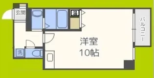 ダイドーメゾン大阪・中之島【4階】の間取り