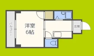 中善大正ハイツ【9階】の間取り