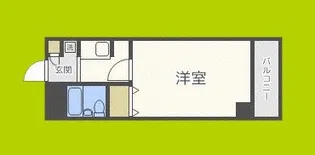 サンライズ野田阪神【3階】の間取り