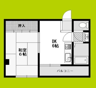 ウィステリア墨江【2階】の間取り