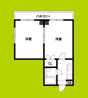 メゾン大今里【4階】の間取り