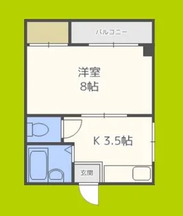 ロイヤル天王寺南【3階】の間取り