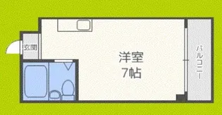 グローバル鶴橋【5階】の間取り