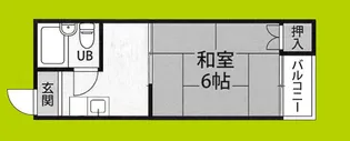 シャトー桜川【3階】の間取り
