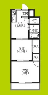 グリーンハイツ加美【5階】の間取り