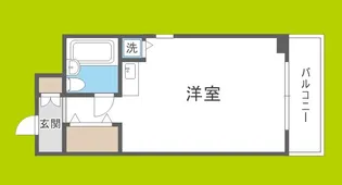 ライオンズマンション難波南第2【6階】の間取り