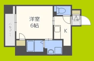 エスカーサ心斎橋EAST【2階】の間取り