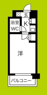 デ・リード弁天町港通【2階】の間取り