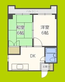 東三国グランドハイツ北【8階】の間取り