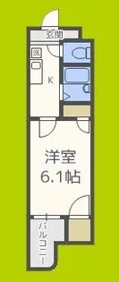 プレール新町【5階】の間取り
