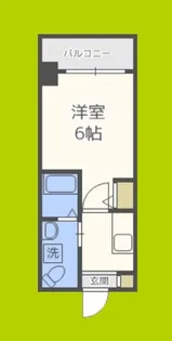 Grand Pacific 北畠【7階】の間取り