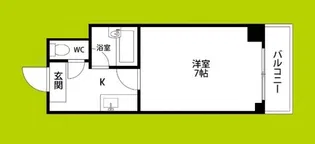 マンションタワーサイド【7階】の間取り