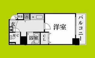 プレサンス大手前パークサイド【2階】の間取り