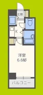 アスヴェル天満橋【2階】の間取り