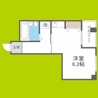 コーポスマイル【5階】の間取り