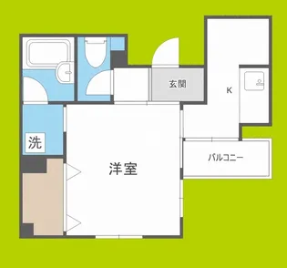 1Kの間取り画像