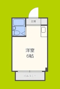 清水728ハイツ【3階】の間取り