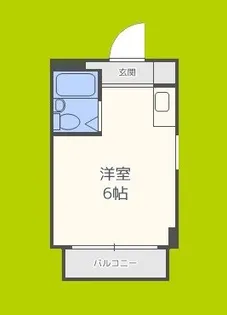 清水728ハイツ【4階】の間取り