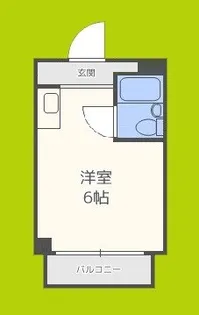 清水728ハイツ【4階】の間取り