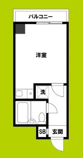 ライオンズマンション靭公園第2【7階】の間取り