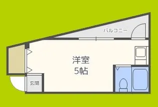 セントラル北田辺【4階】の間取り