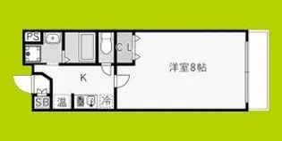 ジェイ・プライド難波南【6階】の間取り