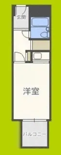 朝日プラザ心斎橋【6階】の間取り