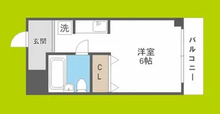 南堀江レヂデンス【5階】の間取り