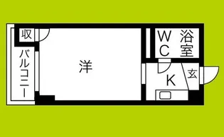 ロジーパレス平野【6階】の間取り