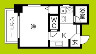 レバンガAP難波南II【6階】の間取り