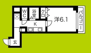 フィレンツェ船場南【3階】の間取り