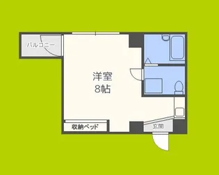 ホワイトハウス公園前【4階】の間取り