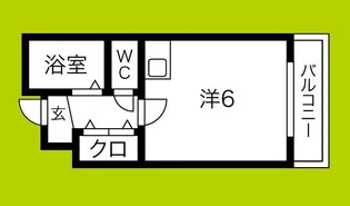 グローリ林寺【3階】の間取り