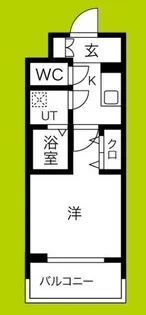 レジュールアッシュ九条【11階】の間取り