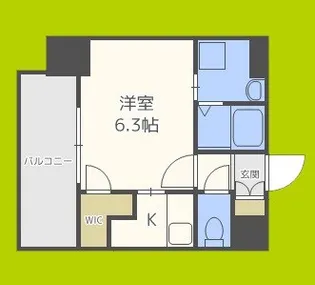 エスリード阿波座レジデンス【3階】の間取り