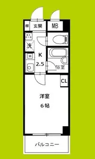 ラ・フェリオ新深江【10階】の間取り